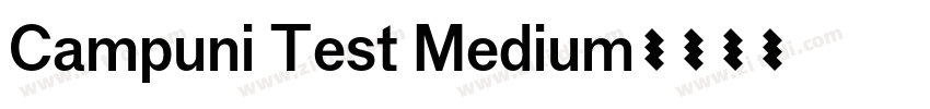 Campuni Test Medium字体转换